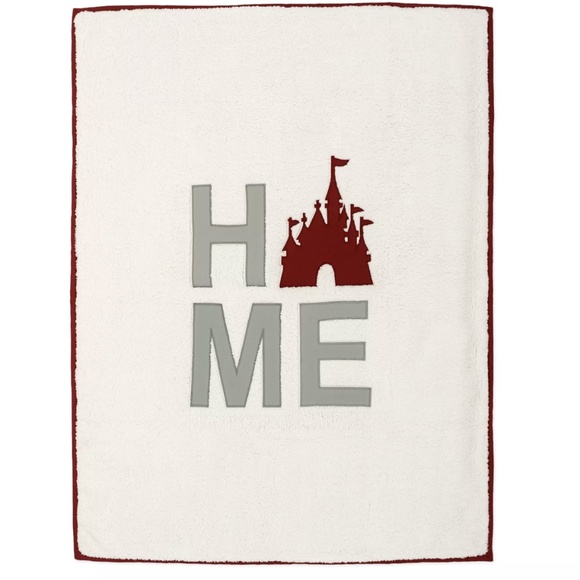 Disney Parks Home Collection Castle Reversible Fuzzy Throw Blanket 50x60 Holiday - Picture 2 of 4